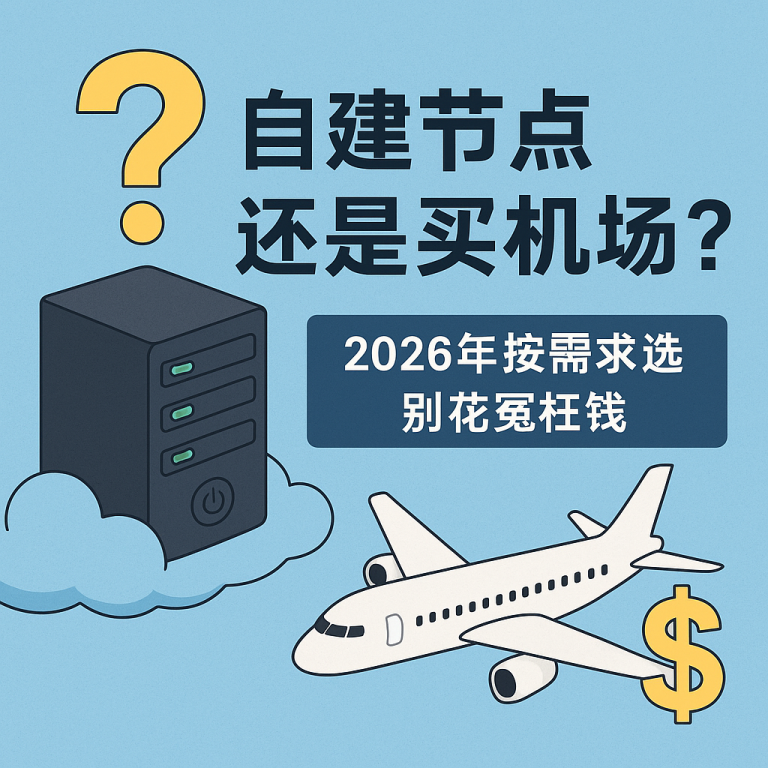 自建节点还是买机场？2026 年按需求选，别花冤枉钱