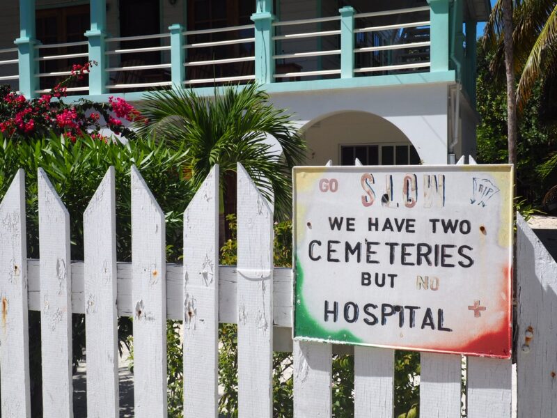 Sign No Hospitals