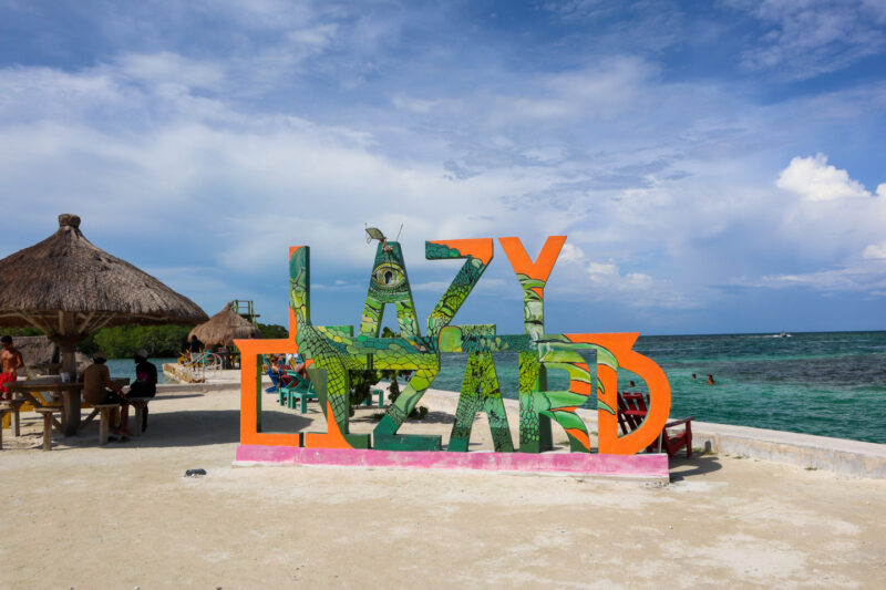 Lazy Lizard Sign