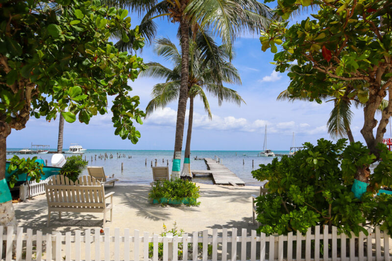 Beach in Caye Caulker
