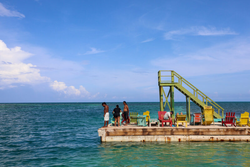 Diving board at the split