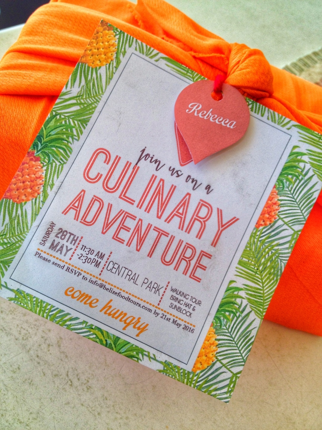 Invitation - Belize Food Tour, San Pedro, Belize