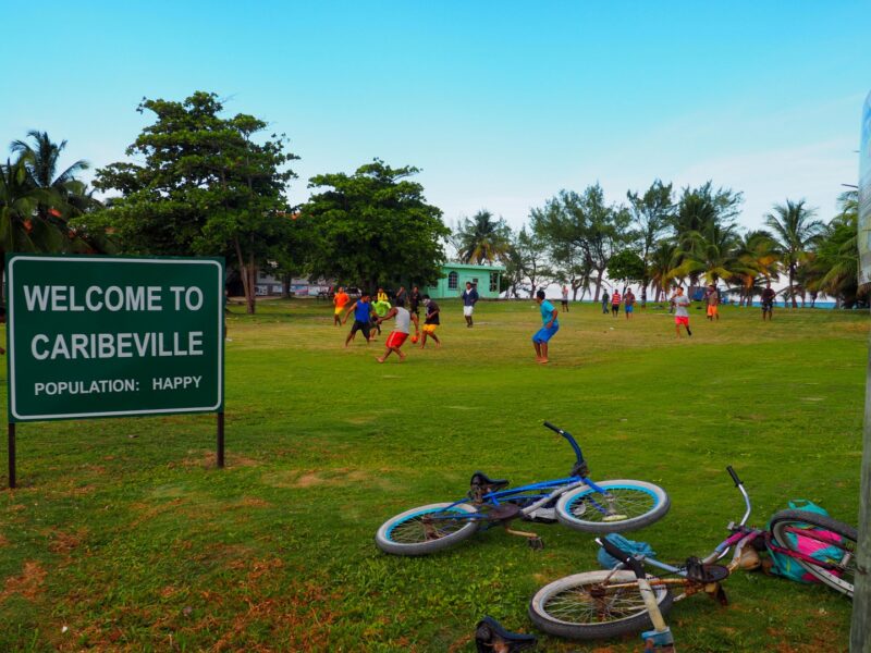Soccer game at Grand Caribe