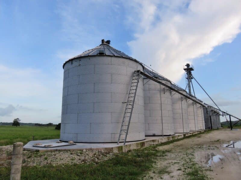 Silos in Blue Creek, Belize