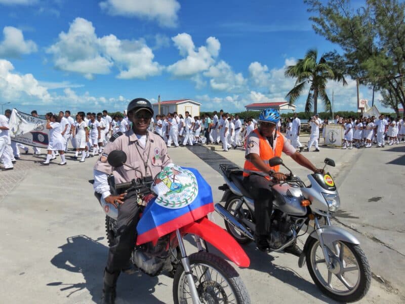 Traffic Department San Pedro Belize parade