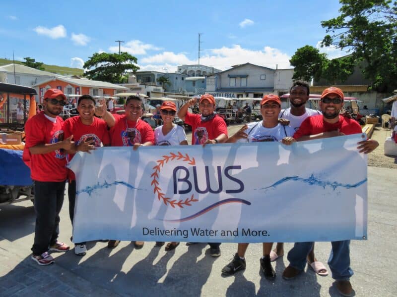 BWS lining up for the parade.