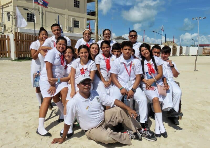 A San Pedro high school class posing