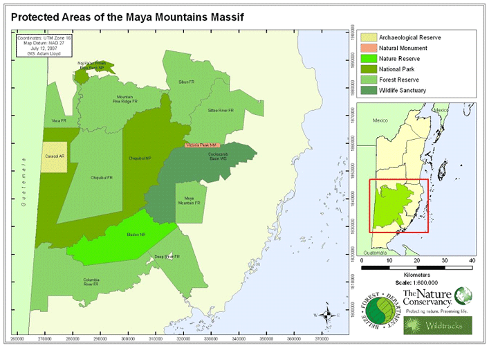 chiquibul map