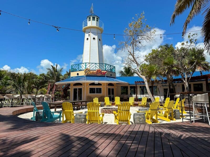 Lighthouse and firepit