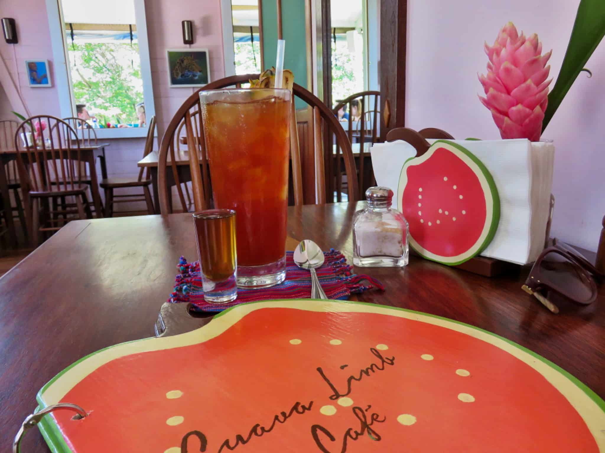 Iced Tea at the Guava Limb cafe