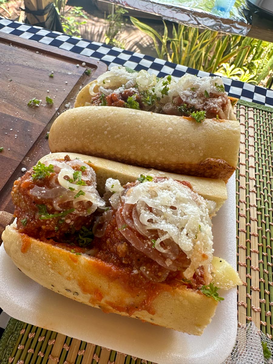 Meatball sub from Brooklyn Bagels