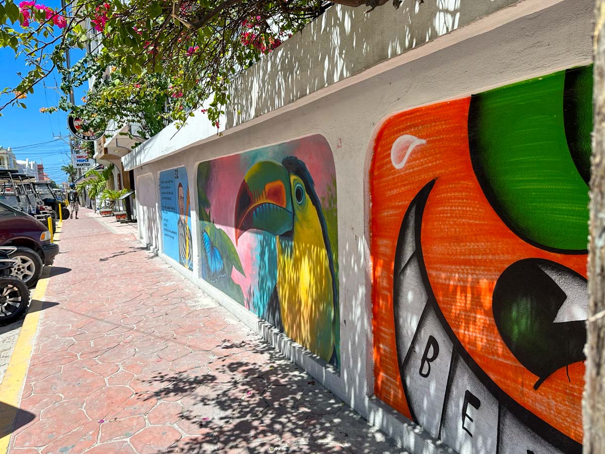 The murals on Front Street