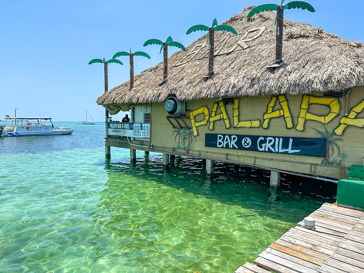 Palapa Bar over the water