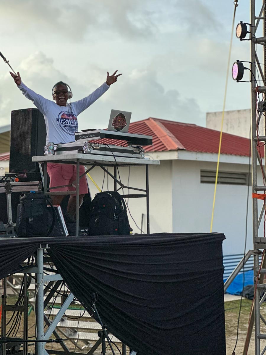 DJ Debbie on stage