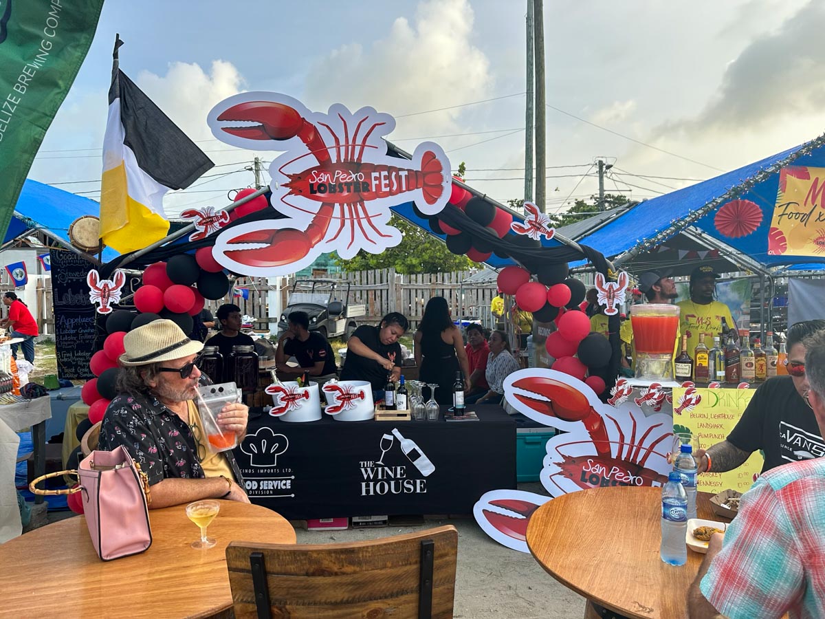 San Pedro Lobsterfest booth