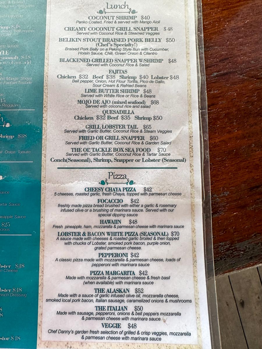 A bit of the Tacklebox Menu