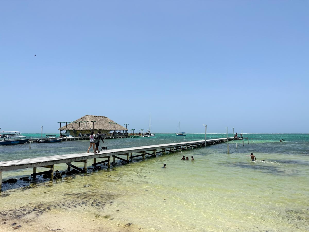 Swimming by Palapa Bar