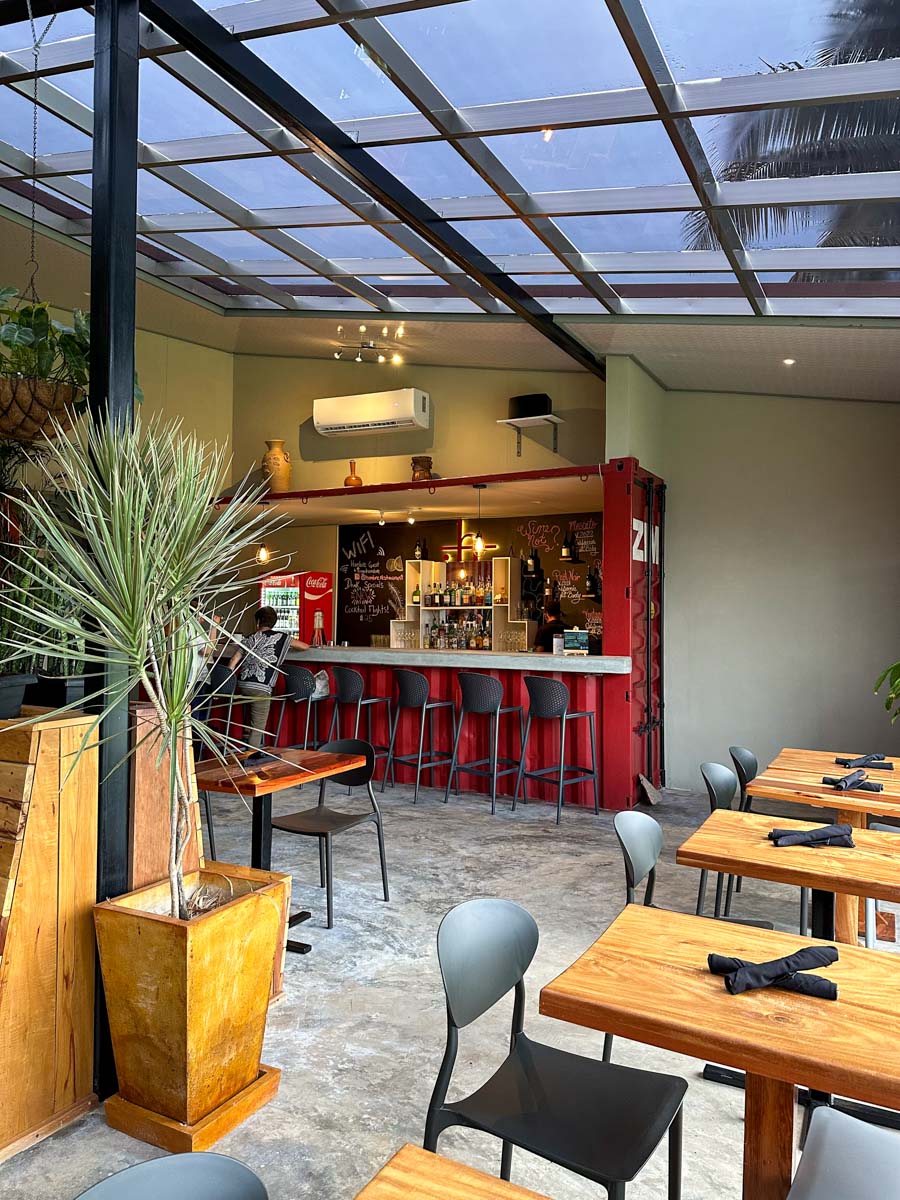 Inside Hambre Restaurant