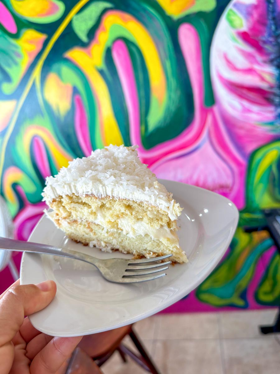 Coconut Cake at Charmaine's Cafe