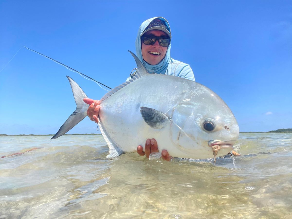 Permit caught in the Cantena Lagoon