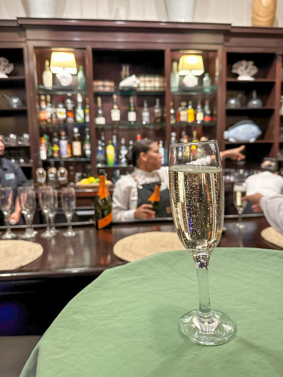 Champagne being passed
