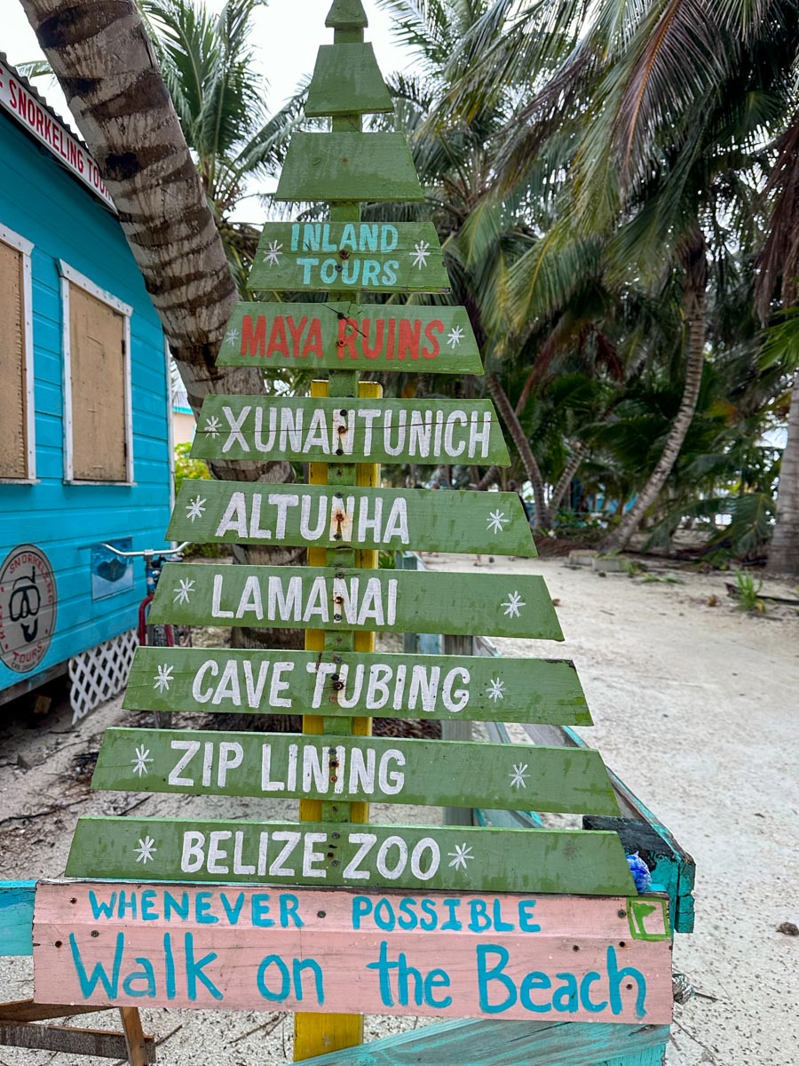 Sign on the beach