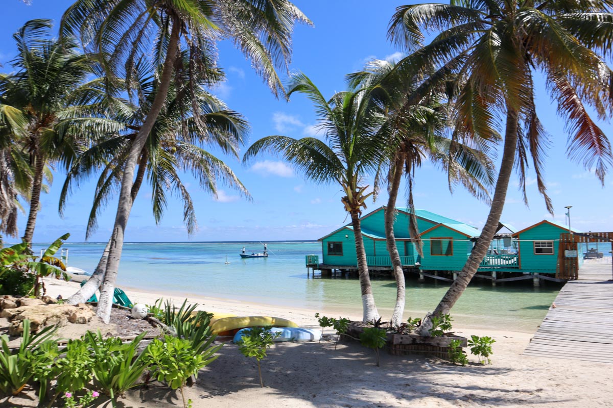 The dock at Tranquility Bay North Ambergris Caye