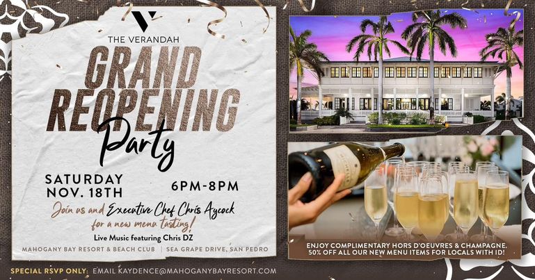 Invite for Grand Reopening Party