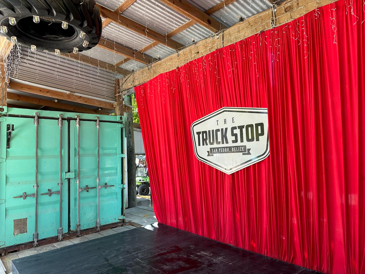 The stage at the Truck Stop