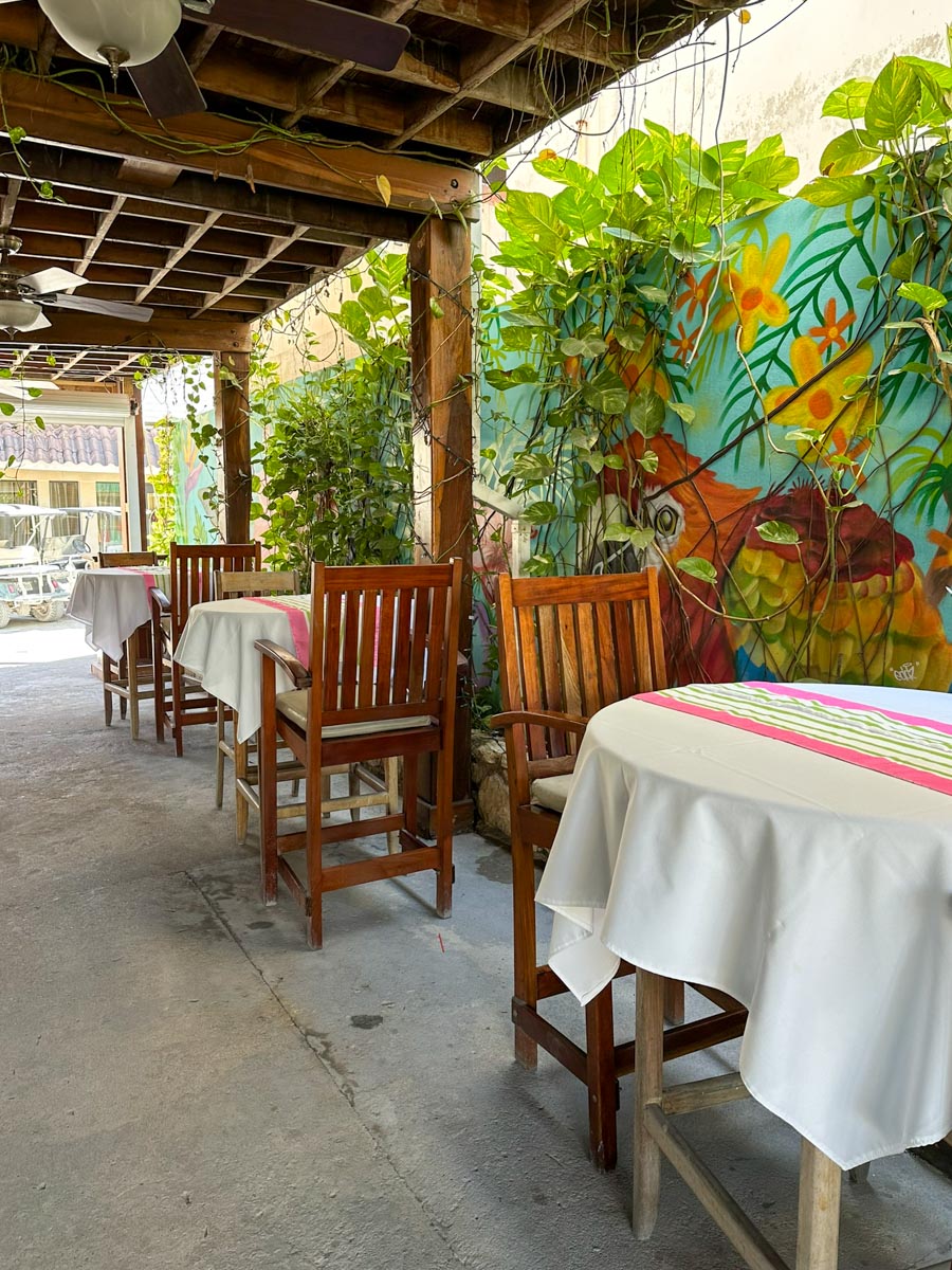 Seating by the bar
