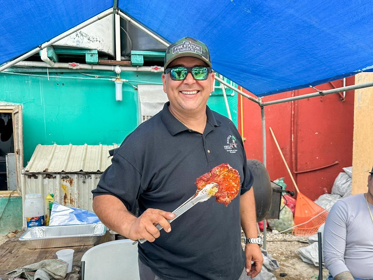 Charles from Estels grilling