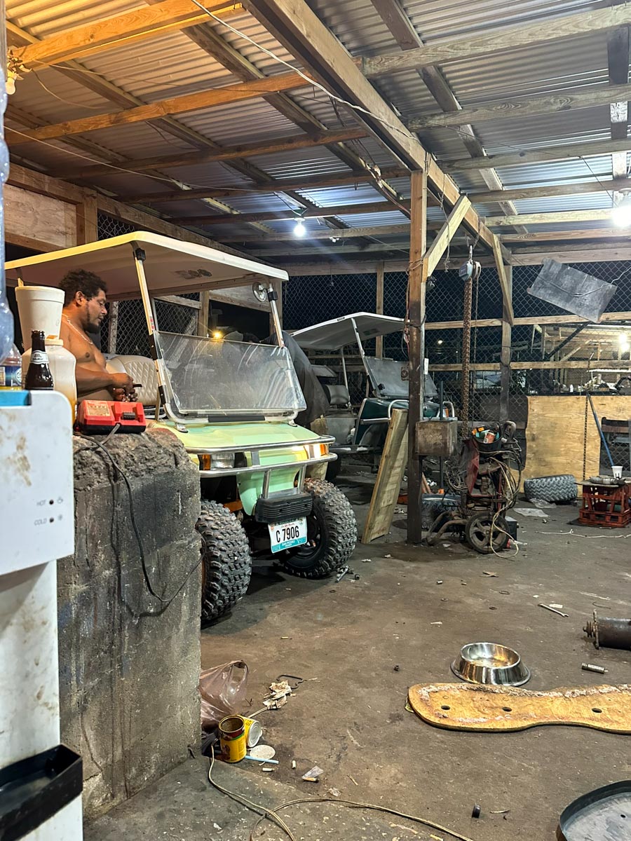One headlight working on golf cart