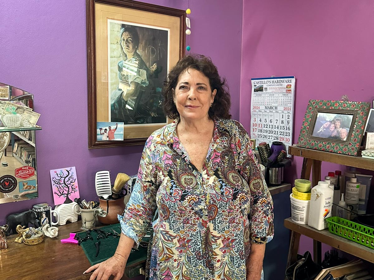 Kim Gonzalez at her salon