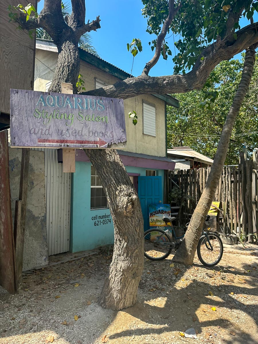 Entrance to the salon
