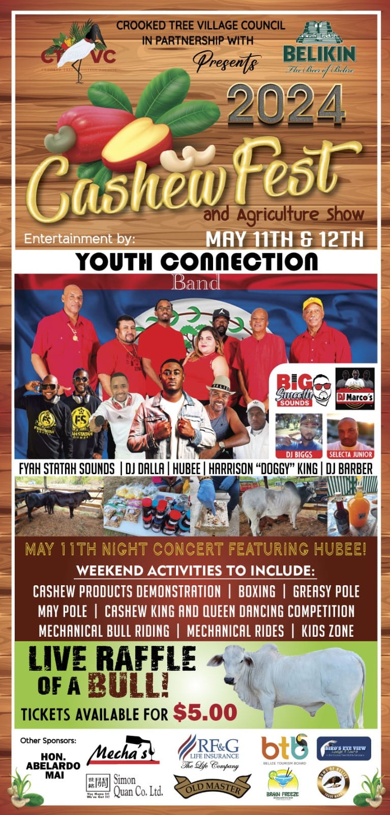 Flyer for 2024 Cashew Festival