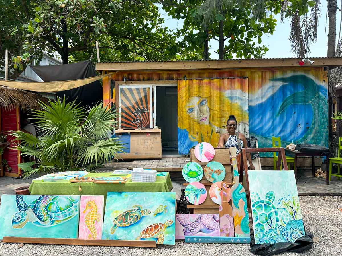 Sophie and her paintings