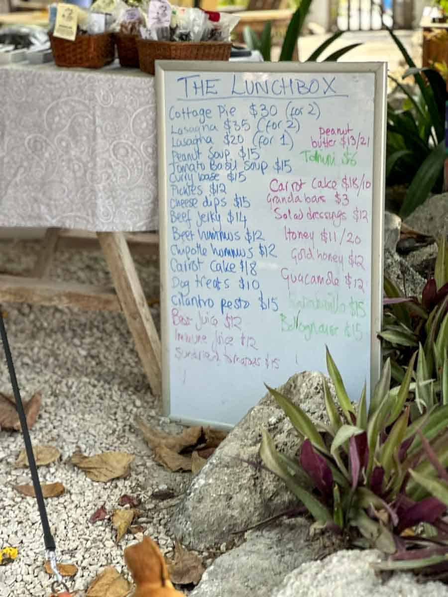 LUnchbox Menu