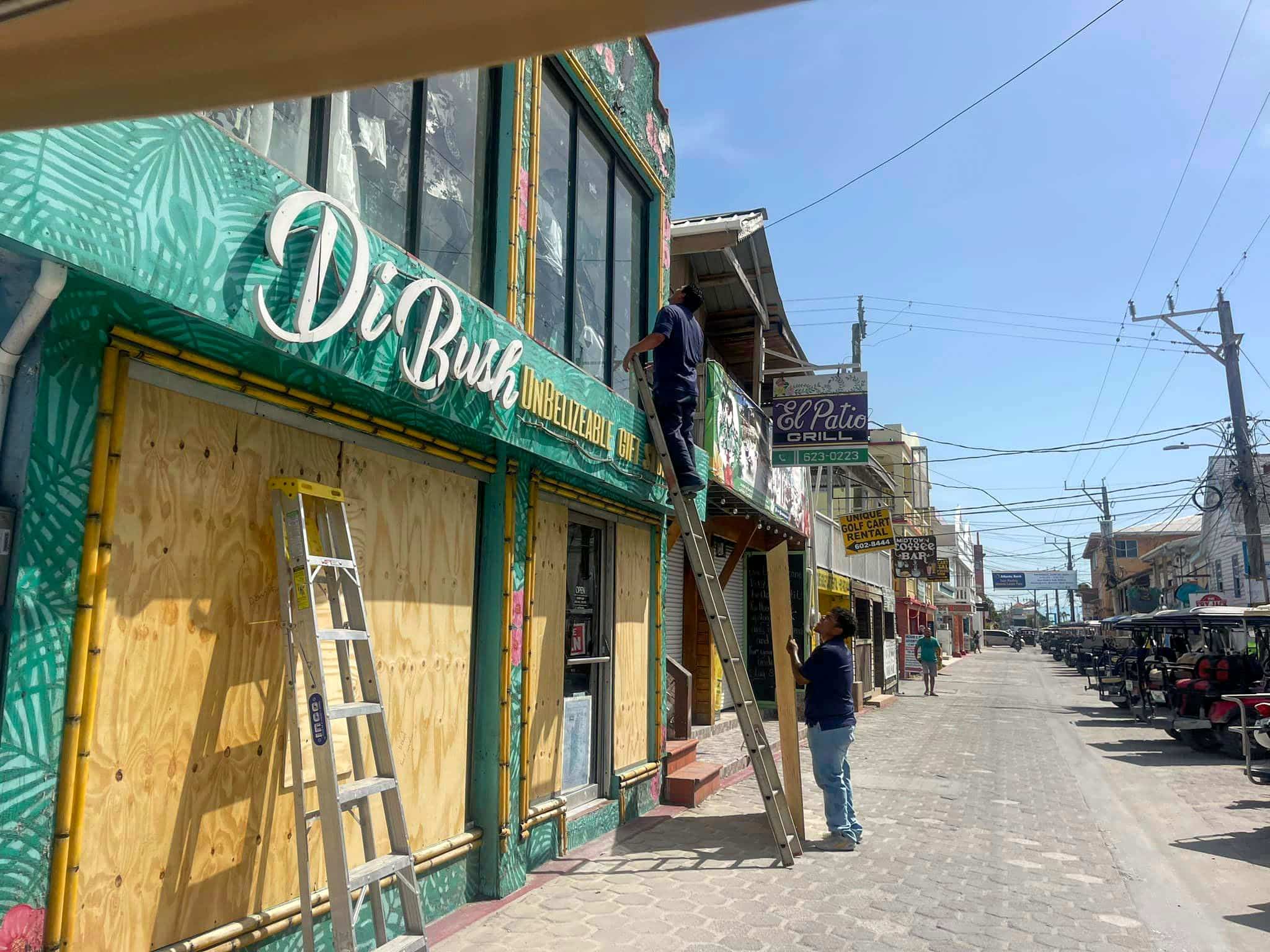 Front Street San Pedro - boarding up