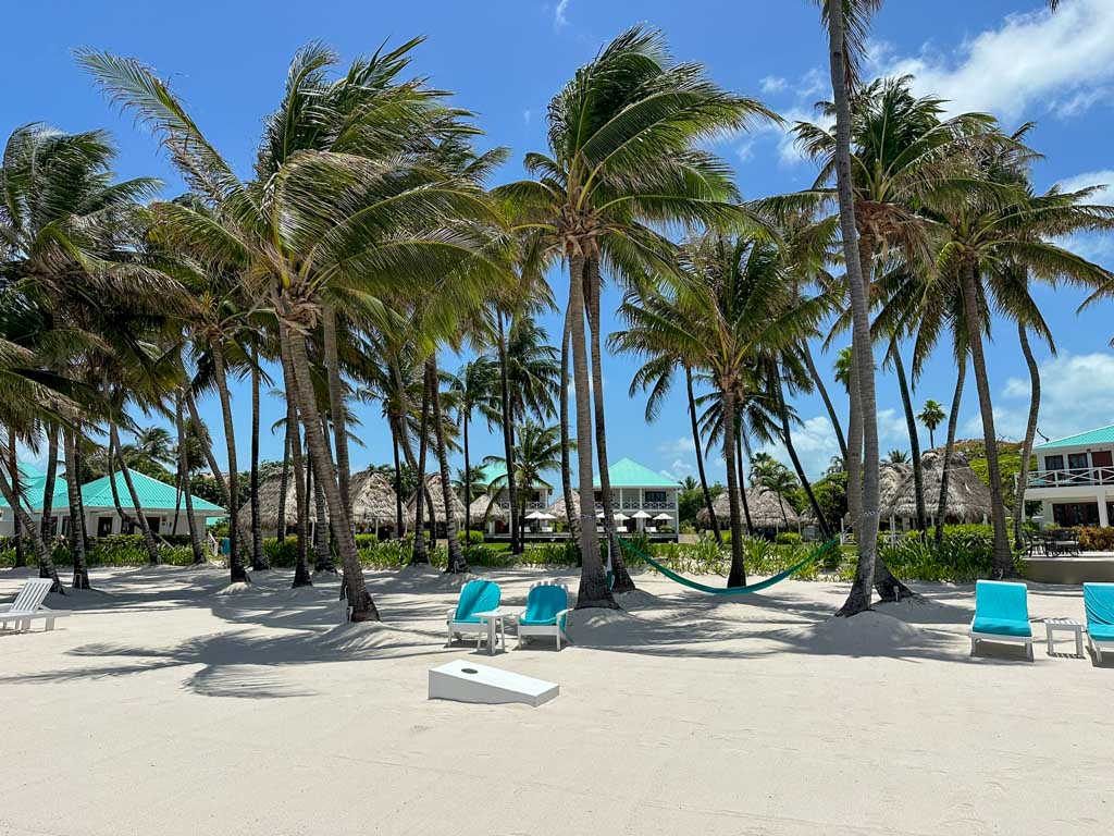 The front of the resort