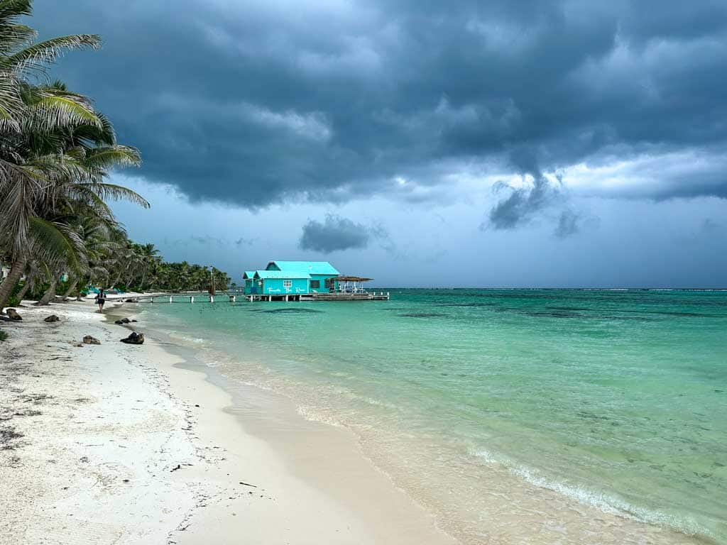 Dark clouds over Tranquility Bay