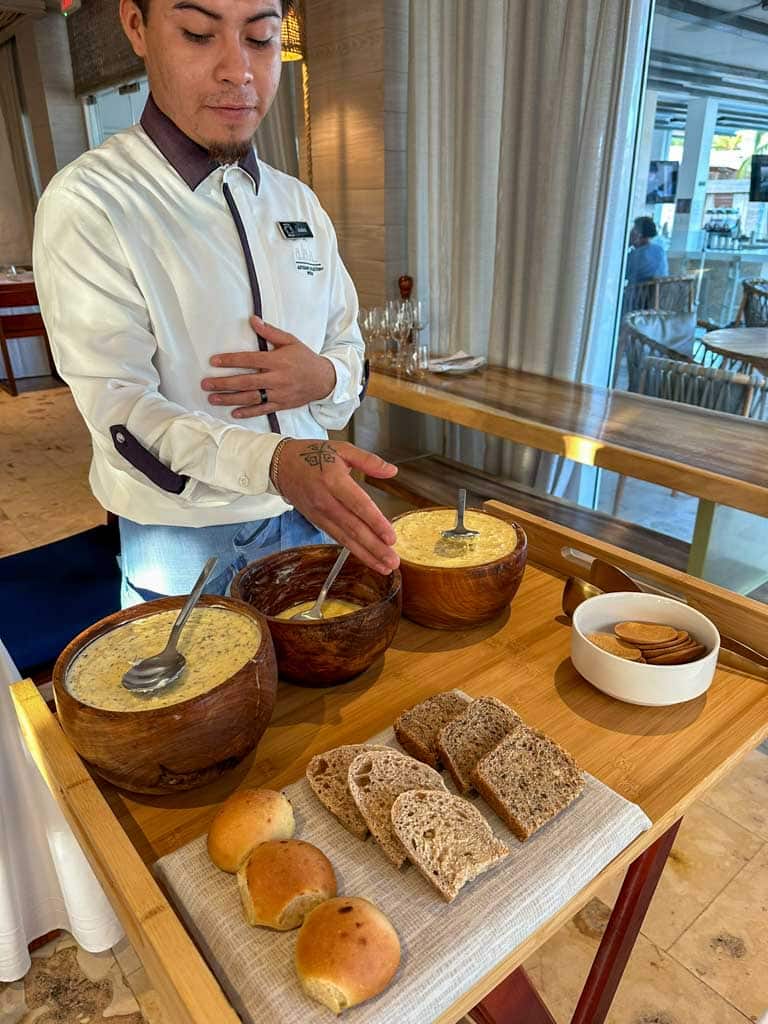 Even the bread course was a whole thing