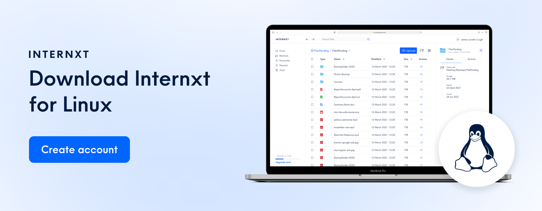 Internxt Drive 加密云存储
