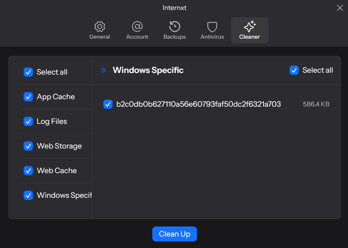 Internxt Cleaner 是保护隐私的最佳 PC 清理工具