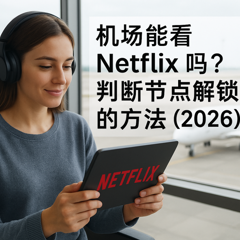 机场能看 Netflix 吗?判断节点解锁的方法(2026)